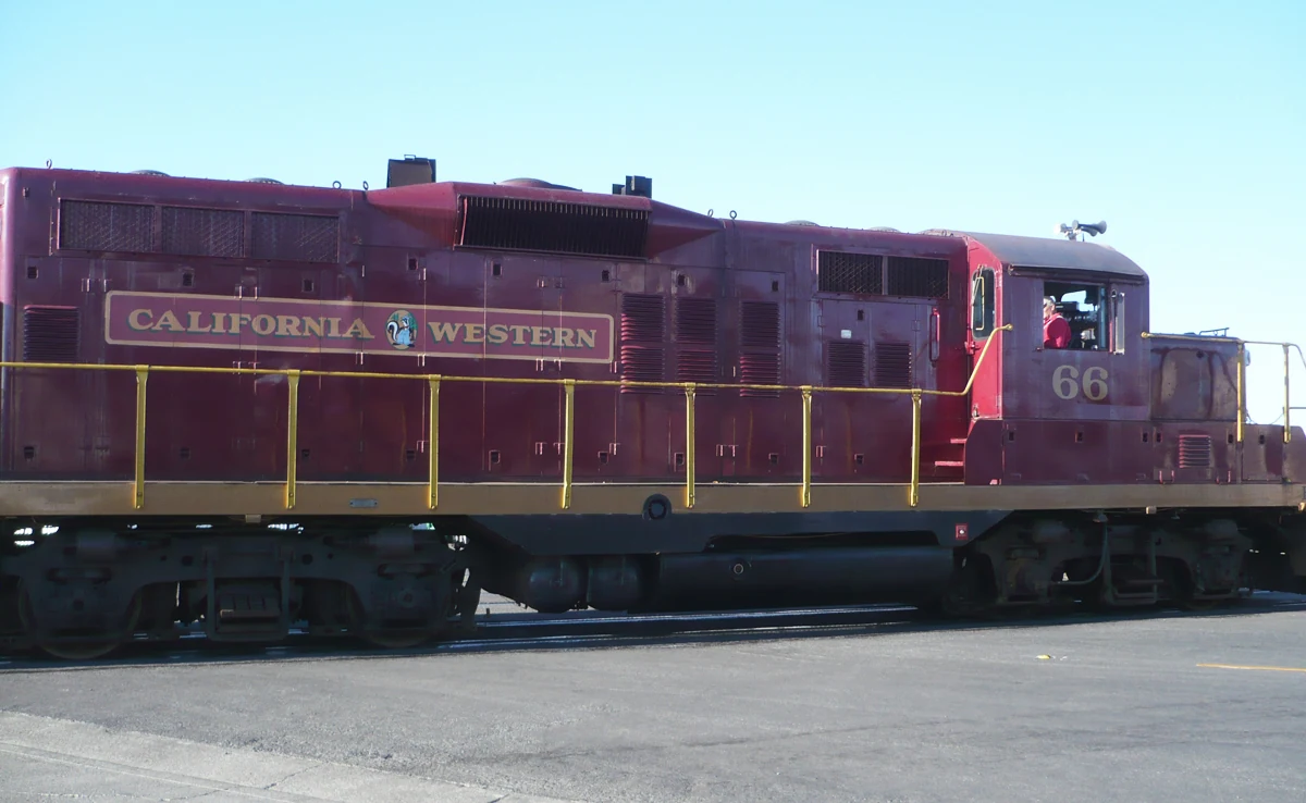 Skunk Train station in Fort Bragg